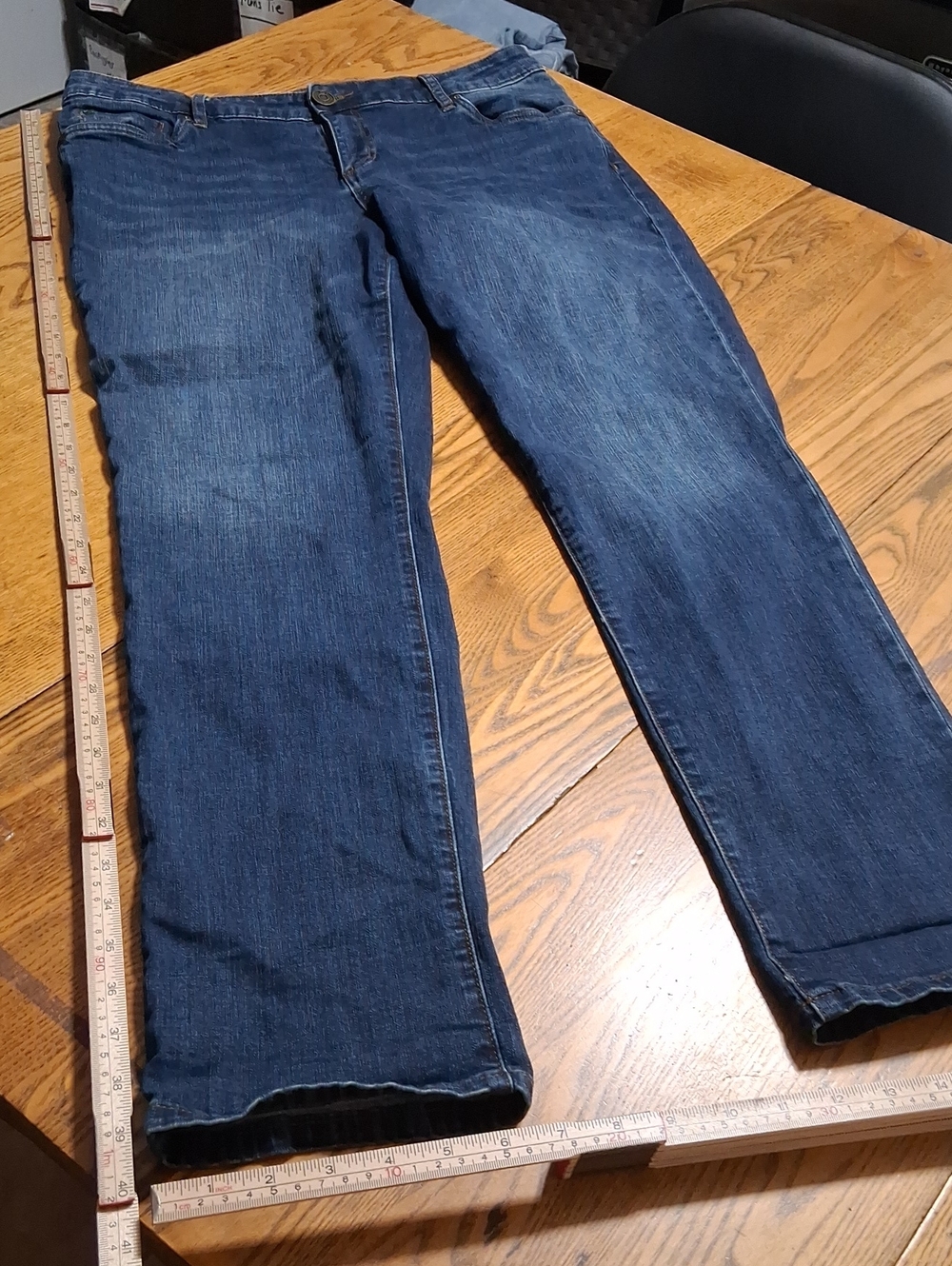 KUT FROM THE KLOTH Womens JEANS 14 BLUE KATY BOYFRIEND DENIM Pants Used